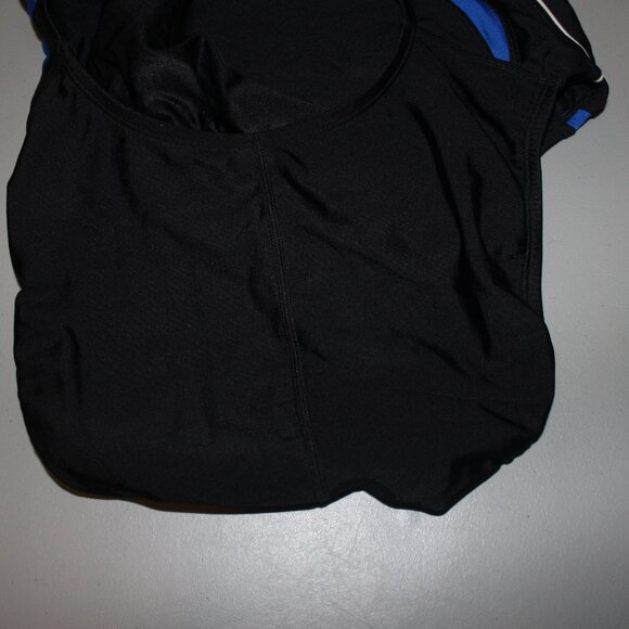 Black & Blue 1 Pcs Speedo Swimsuit Size 14/40 Never Used - Picture 7 of 8